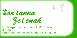 marianna zelenak business card